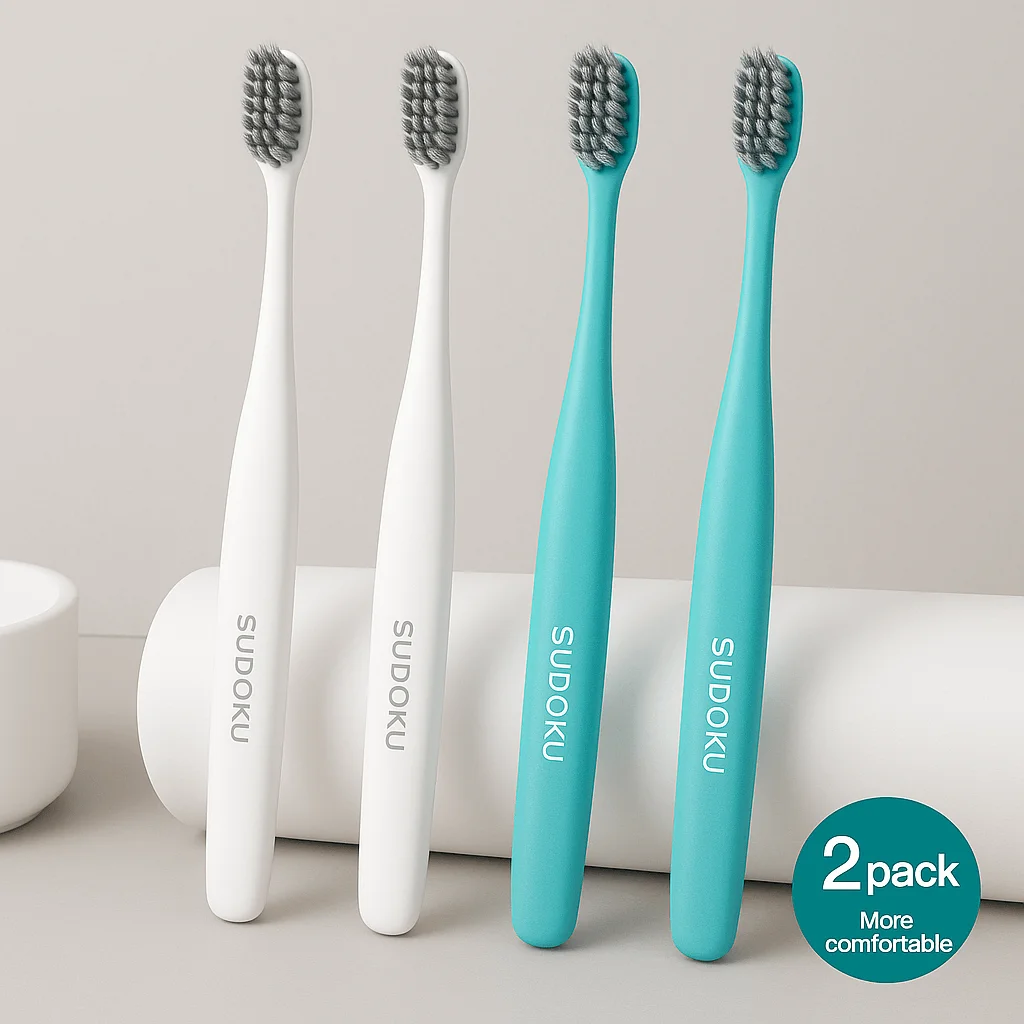 SUDOKU Corn Fiber Toothbrush – Set of 3